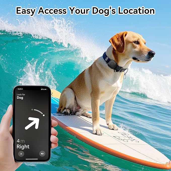 DDJ Waterproof Dog Collar Holder for Life360 Tile Mate Tracker, 2-Pack Durable Silicone Cover, Anti Lost for Life 360 Tile Tracker Case for Cat & pet Collars, Easy Installation, Black+Pink