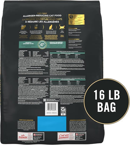 Purina Pro Plan Allergen Reducing, High Protein Cat Food, LIVECLEAR Chicken and Rice Formula - 16 lb. Bag
