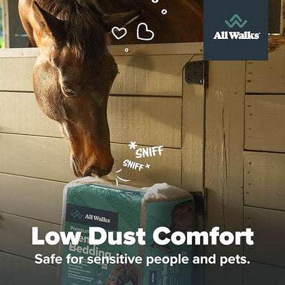 All Walks 150 Liter(30 lbs) Hemp Bedding for Chicken Coops, Hampters, Ducks, and Turkeys - 100% Natural, Superior Odor Control, Biodegradable Pet Bedding, Dust-Free - Made in USA
