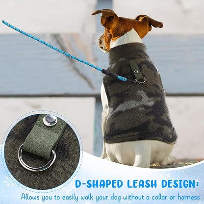Reginary 10 Pack X-Large Dog Sweaters Fleece Pet Dog Clothes with Leash Ring Soft Warm Winter Puppy Plaid Shirt(Bright)