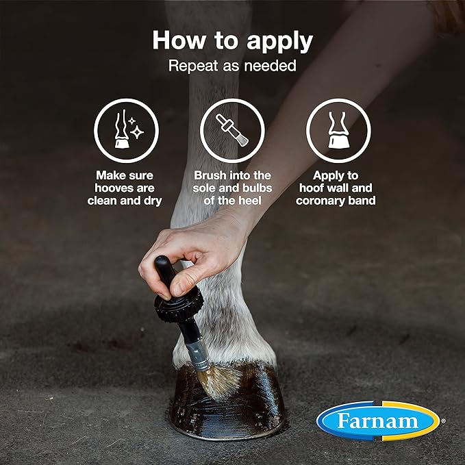Farnam Horseshoer's Secret Deep-Penetrating Hoof Oil for Horses,Conditions Dry Hooves and Prevents Cracks,Splits and Contracted Heels,Contains Avocado Oil,32 Oz.,(Pack of 2)