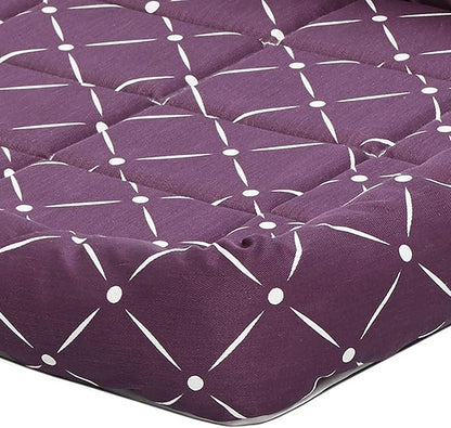 MidWest Homes for Pets 40236-PLD Quiet Time Couture Ashton Bolster Pet Bed, Large Dog/36, Plum
