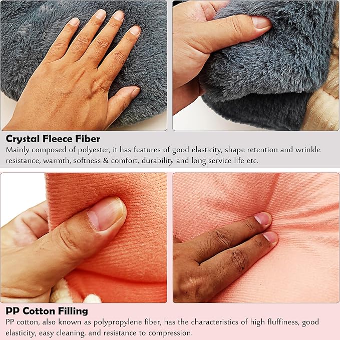 Tipmant Pet House Bed Cottage Mat for Cat Small Dog Puppy Teddy Cute Shark Shape Warm Soft (Large: Pet Weight < 22 lb)