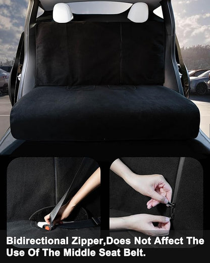 Upgraded for Tesla Model Y Juniper Rear Seat Cover Towel,Waterproof Seat Protector Seatcovers Pet and Chlid Liner Sweetproof,Non-Slip Seat Mats for Tesla Accessories 2026