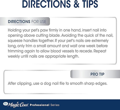 Four Paws Magic Coat Professional Series Grooming Brushes for Dogs & Cats l Trimmers, Nail Clippers, & Brushes Dog & Cat (Packaging May Vary)