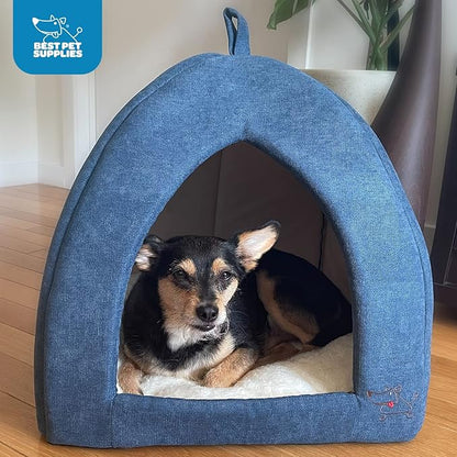 Pet Tent-Soft Bed for Dog and Cat by Best Pet Supplies - Navy, 19" x 19" x H:19"