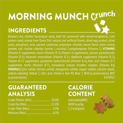 Purina Friskies Party Mix Morning Munch Crunch Egg, Bacon and Cheese Flavors Cat Treats - 30 oz Canister