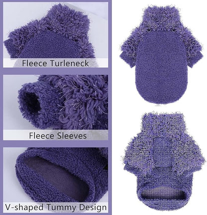 Dog Sweater for Small Dogs Girl Boy Puppy Clothes Turtleneck Dog Pullover XXS Chihuahua Sweatshirt Dog Coats for Small Dogs Cat Sweater