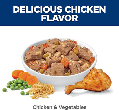 Hill's Science Diet Puppy Wet Dog Food, Chicken & Vegetables, 12.8 oz. Cans, 12-Pack