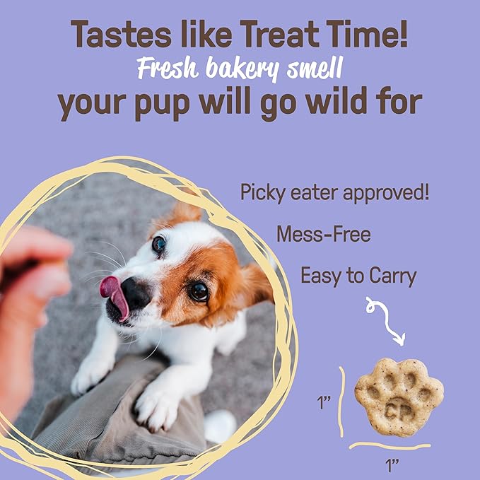 CookiePal Variety Pack Organic Soft Dog Treats (Peanut Butter Apple & Blueberry Pumpkin), Low Calorie Human Grade Biscuits, Non-GMO, Perfect for Training Dog Treats, 8.8 oz (Pk of 4)