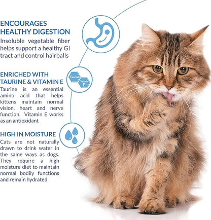 INABA Churu for Cats, Functional, Creamy Lickable Purée Cat Treat for Hairball Control and Indoor Care with Taurine & Vitamin E, 0.5 Ounces Each, 4 Tubes (1 Pack), Tuna Recipe