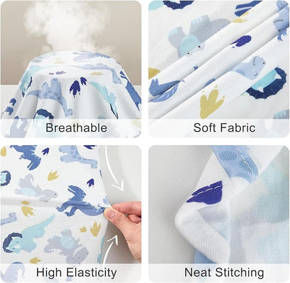 Bienbee Dog Pajamas, 4 Pack Dog Recovery Suit Shedding Suit Cute Soft Puppy Clothes Dogs Pjs Onesies Jammies Adjustable Breathable & Stretchy Clothes for Small Medium Large Dogs Girl Boy Puppy-S