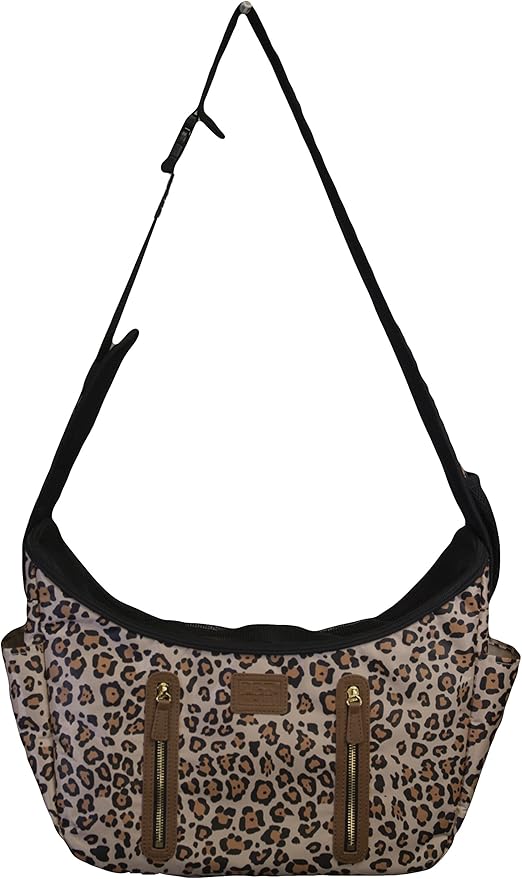 Pet Gear Tote/Sling Carrier for Cats/Dogs, Storage Pocket, Removable Washable Liner, Zippered Top and Mesh Windows, Jaguar, Sling