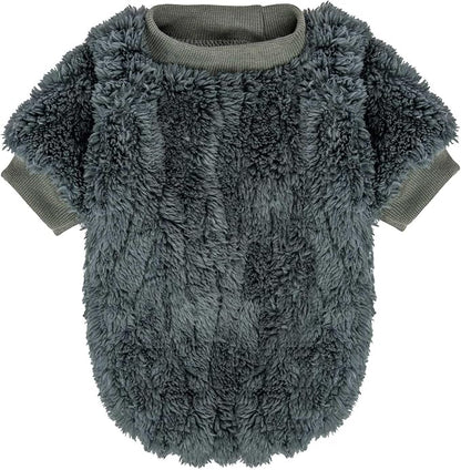 FabriCastle Dog Sweater, 3-Pack Dog Clothes & Coat, Pet Jacket for XS Small Dogs Boy or Girl, Soft and Warm Cat Sweaters Doggy Apparel Costumes Christmas (Dark Teal,Army Green,Dark Grey, X-Small)