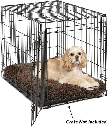 MidWest Homes for Pets Medium QuietTime Deluxe Coco Chic Pet Bed, Ultra-Soft & Overstuffed, Machine Washable, Fits 30-inch Crate