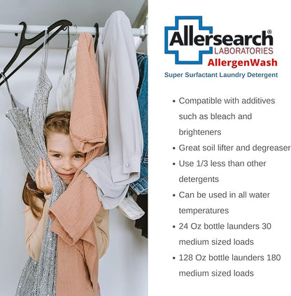 Allersearch AllergenWash 24 Oz Laundry Detergent