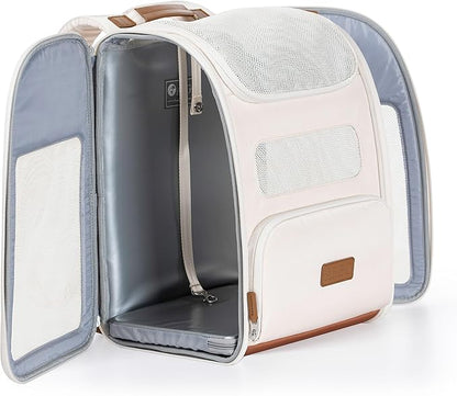 Traveler's Choice Argo Tails of The Trail Pet Backpack Carrier, Tan