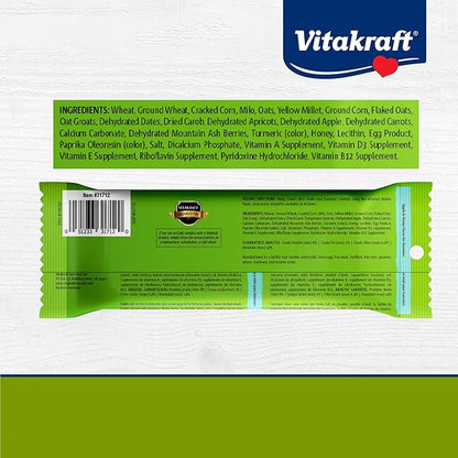 Vitakraft Crunch Sticks Hamster Treats Apple and Honey Flavor - Wholesome Crunchy Chew Sticks for Hamsters and Gerbils - Enrichment Chew Toy with Natural Wood Core, 2 Count (Pack of 2)
