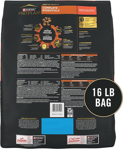 Purina Pro Plan High Protein Cat Food With Probiotics for Cats, Salmon and Rice Formula - 16 lb. Bag