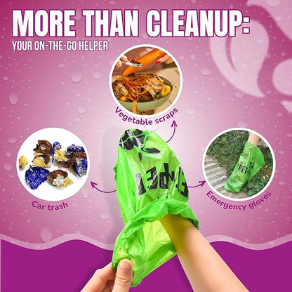 Pet N Pet Poop Bags For Dogs, Green 540 Counts Lavender Scented Dog Poop Bags Rolls, Dog Bag, Pet Waste Bag
