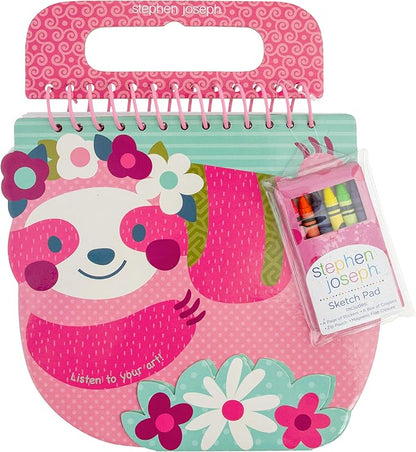 Stephen Joseph Shaped Sketch Pad, Sloth