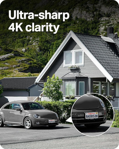 Tapo 4K Outdoor Pan/Tilt Wireless Security Camera - Battery with Solar Charging, 360° Motion Track, 24/7 Capture, Person/Vehicle Detection, Subscription-Free Local Storage or Optional Cloud, C660 KIT