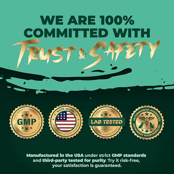 High-Performance & Longevity Soft Chews for Hunting, Sport and Working Dogs with Glucosamine, Chondroitin, Omega-3, Antioxidants, Ashwagandha, Probiotics, Beef Flavor, 90 Count