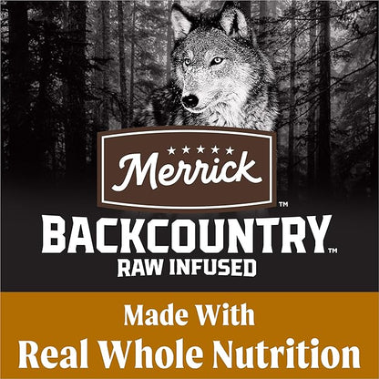 Merrick Backcountry Grain Free Dry Adult Dog Food, Kibble with Freeze Dried Raw Pieces, Big Game Recipe - 20.0 lb. Bag