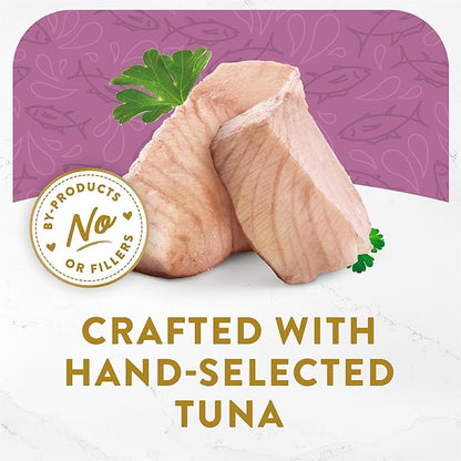 Purina Fancy Feast Appetizers Grain Free Cat Food Flaked Tongol Tuna Appetizer Lickable Cat Food Topper - (Pack of 10) 1.1 oz. Trays