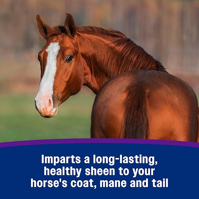 Farnam Vetrolin Shine, High-Luster Coat Polish and Detangler Spray, Ideal for Horses and Dogs, 64 oz.