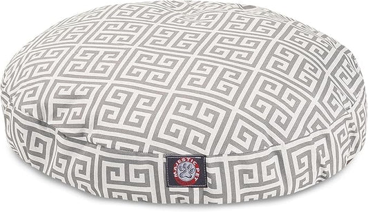 Grey Towers Large Round Indoor Outdoor Pet Dog Bed With Removable Washable Cover By Majestic Pet Products
