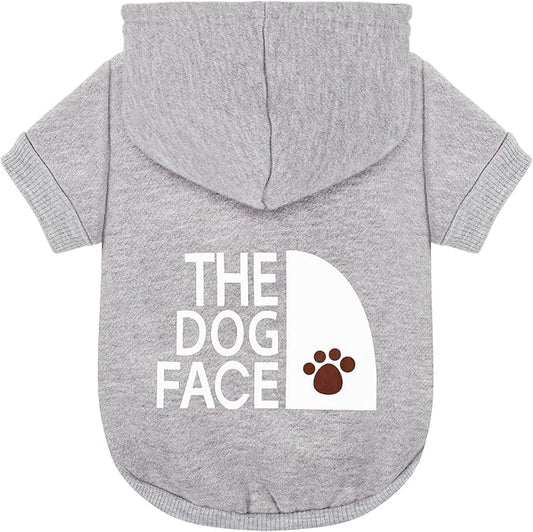 Paiaite Grey Chihuahua Dog Hoodie: Keep Your Pup Warm and Stylish with a 'The Dog Face' Printed Sweatshirt Pet Clothes, and Sweater Coat All in One Perfect for Winter and Cool Summer Nights! Grey 3XL