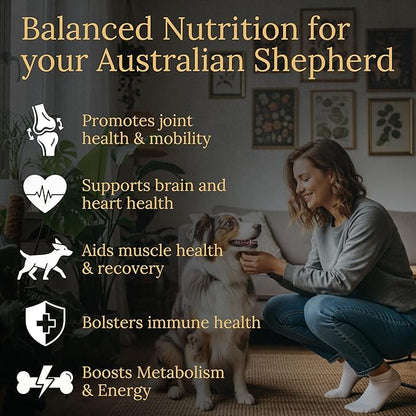 Australian Shepherd Multivitamins, 90 Count, Made in the USA with Real Bacon