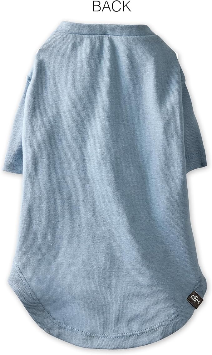Pet Passion Toby II - The Perfect Tee, 3 Pack Short Sleeve Pet T-Shirt 100% Organic Cotton Tees Clothes for Small, Medium, Large Dogs, Navy Ombre, X-Large (55-80 lbs)