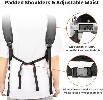 Wakytu Pet Front Dog Carrier Backpacks, Adjustable Dog Backpack Carrier, Comfortable Shoulder Straps, Soft Sponge Cushion, Designed to Fit Pets, S Size, 2-7LB