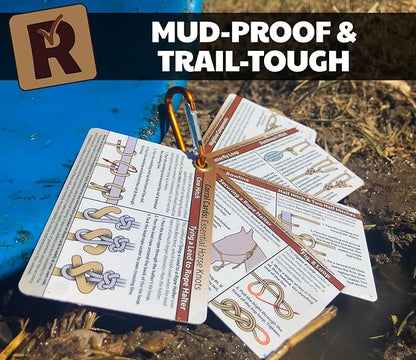 ReferenceReady Horse Knot Cards – Pocket Guide to 19 Pack and Trail Riding Knots - Horse Stuff for Girls and Boys