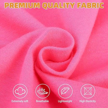 KOOLTAIL Girl Dog Clothes for Large Dogs, 2 Pack Cotton Valentines Dog T Shirts Coats for Outdoor, UV & Insect Protection Anti-Hair Loss & Lightweight Pet Vest Tank Tops Apparel, Pink & Rose, XL
