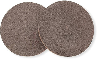 Necoichi Cat Scratcher Bowl Replacement for Indoor Cats - Cat Scratching Lounger with Reversible Usability and Extra Comfort for Lounge, Cardboard Bed Couch / (XL, Oak)