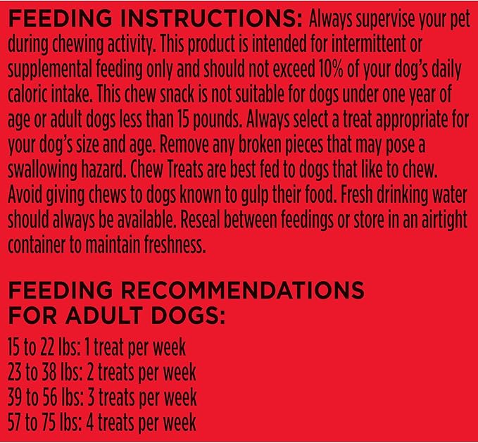 Milk-Bone Comfort Chews, Dog Treats with Unique Chewy Texture and Real Beef, 9 Chews (Pack of 4)