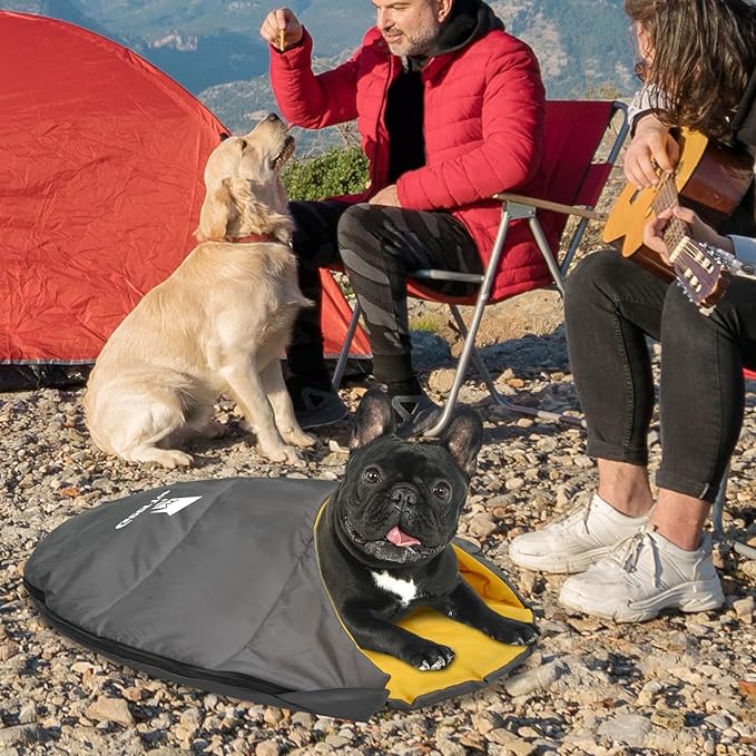 GEERTOP Lightweight Dog Sleeping Bag Portable Cozy Durable Machine Washable Pet Bed for Camping, Hiking Travel