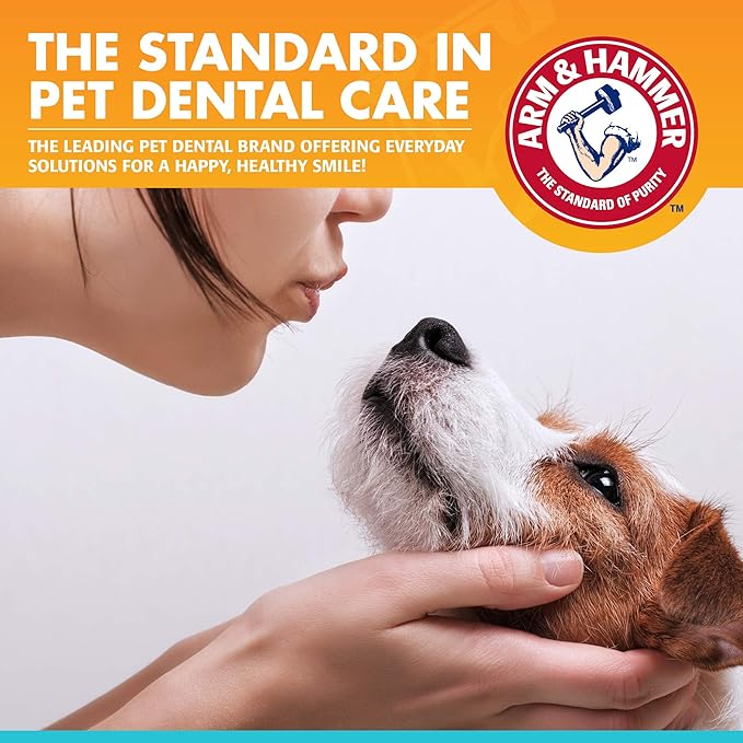 Arm & Hammer for Pets Fresh Breath Enzymatic Dog Toothpaste, Chicken Flavor, Safe for Puppies and Adult Dogs, Daily Baking Soda Dental Gel to Eliminate Bad Breath, 2.5 Oz