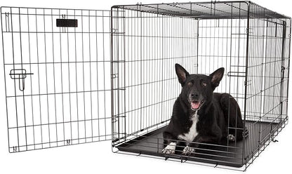 Precision Pet Products Two Door Great Crate Wire Dog Crate, 48 Inch, For Pets 90-125 lbs, With 5-Point Locking System