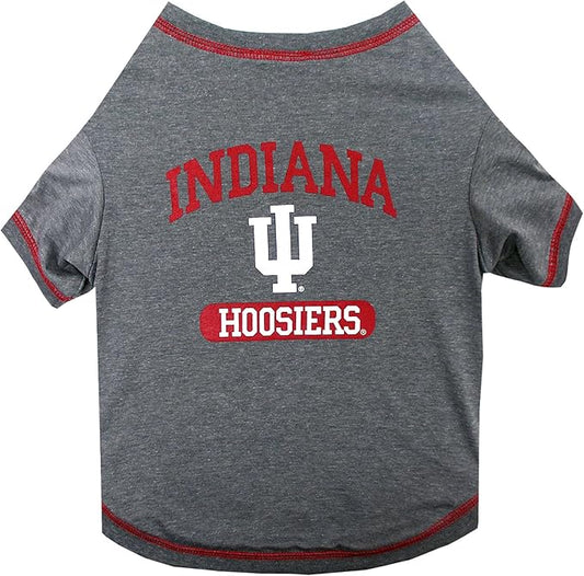 Pets First Collegiate Indiana Hoosiers Dog T-Shirt, X-Large. - Licensed Shirt for Pets Team Colored with Team Logos.- Premium Stretchable Materials for The Comfrot of Your Dog & Cat.