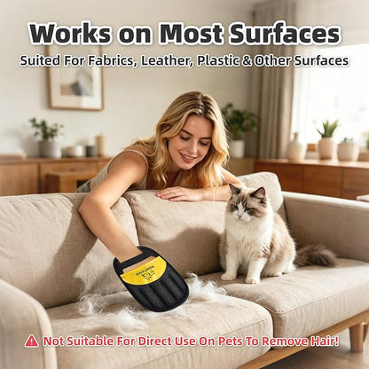 Pet Hair Removal Glove for Cats & Dogs,Newly Upgraded electrostatic pet Hair Remover Glove, Reusable Magic Brush Pet Hair Remover Tool for Furniture,Couch,Carpets,Laundry,Car Seat (1)