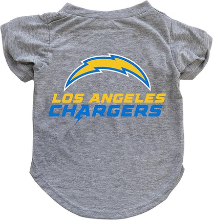 Littlearth NFL Los Angeles Chargers Pet T-Shirt, Team Color, X-Small