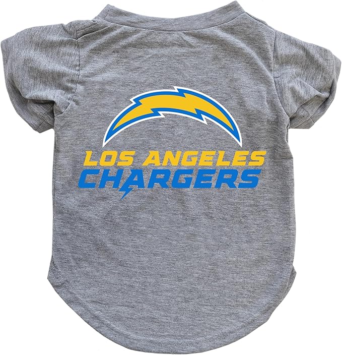Littlearth NFL Los Angeles Chargers Pet T-Shirt, Team Color, Small