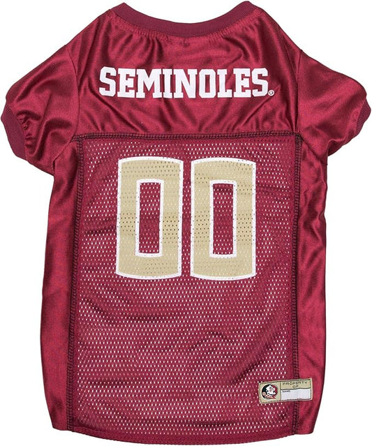 Pets First NCAA College Florida State Seminoles Mesh Jersey for DOGS & CATS, X-Small.Licensed Dog Jersey with your Favorite Football/Basketball College Team