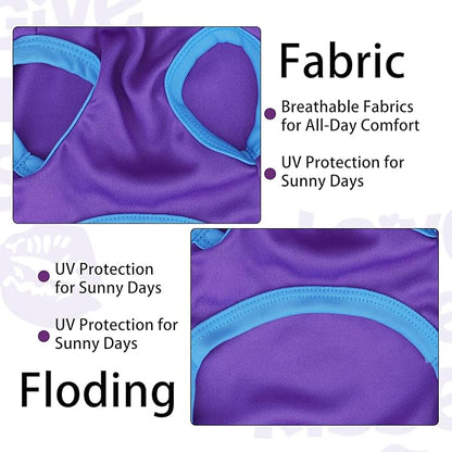 Color-Blocked Dog Tank Top with Playful Heat Transfer Designs – Lightweight Polyester Shirt for Small,MediumDogs, Perfect for Casual Outings.I Give Free Kisses Deep Purple XL