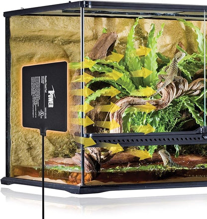 iPower Reptile Heat Pad 6X8 Inch 8W Under Tank Terrarium Warmer Heating Mat for for Turtle, Lizard, Frog, Snake, Reptile, and Other Small Animals