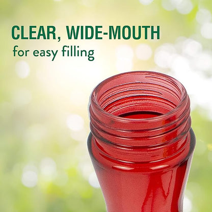 Perky-Pet Red Hummingbird Feeder - Pinch Waist Design for Easy Feeding - Humming Bird Feeder for Outdoors - 403CO - 8 oz Capacity (Pack of 6)